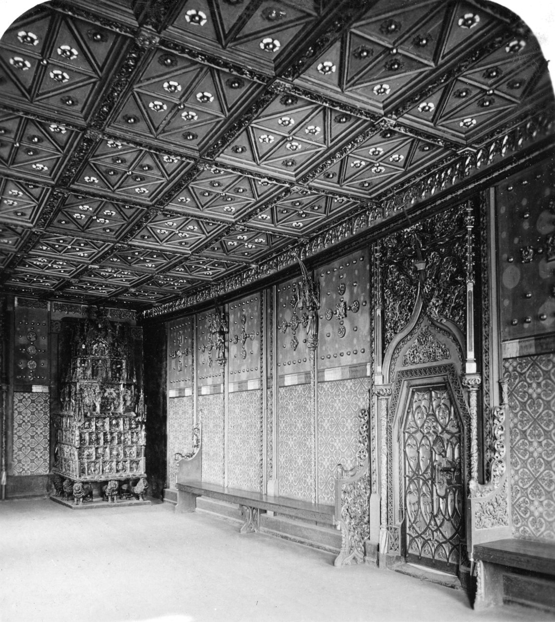 Prinsenkamer, Salzburg Fort, Oostenrijk, ca. 1900 door Wurthle and Sons
