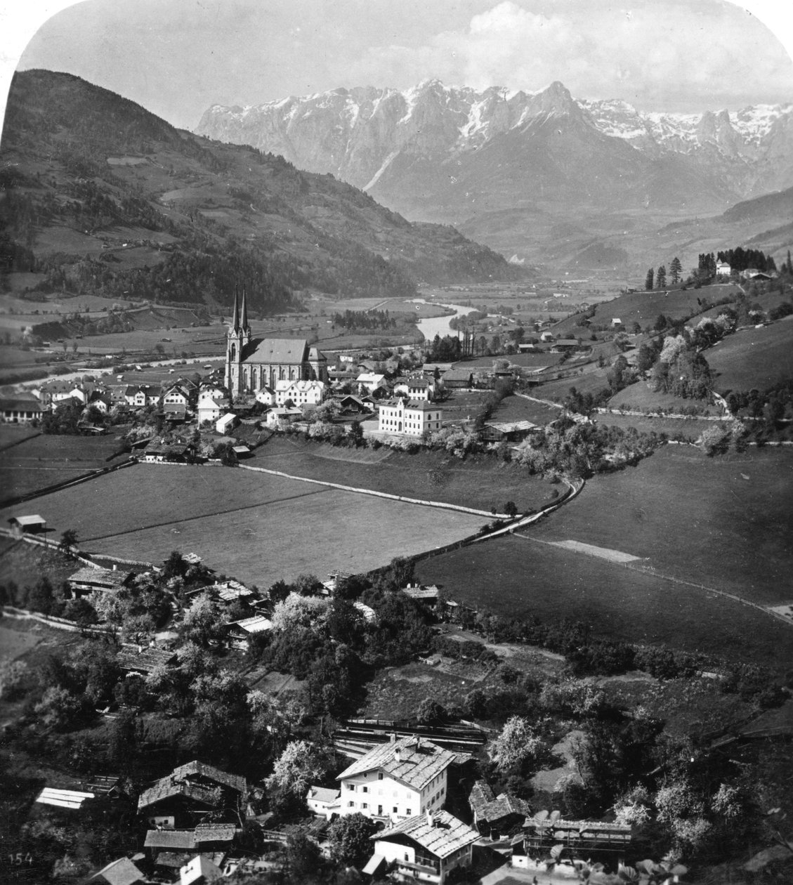 St Johann in de regio Pongau, Salzburg, Oostenrijk, ca. 1900s door Wurthle and Sons
