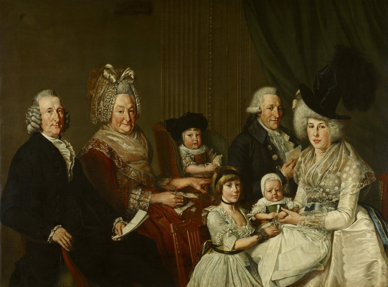 Pieter de Clercq (1731-1807) en zijn familie door Wybrand Hendriks