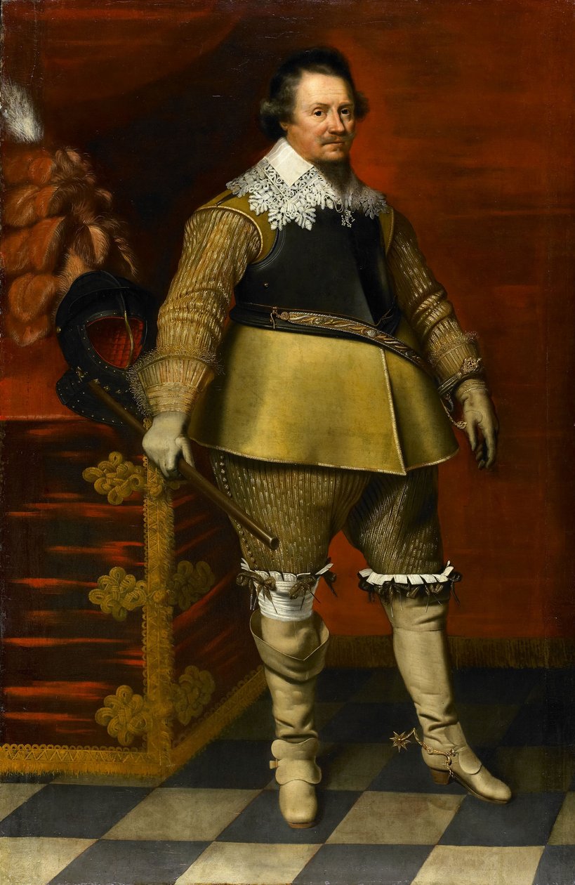 Portret van Ernst Casimir I, graaf van Nassau-Dietz door Wybrand de Geest