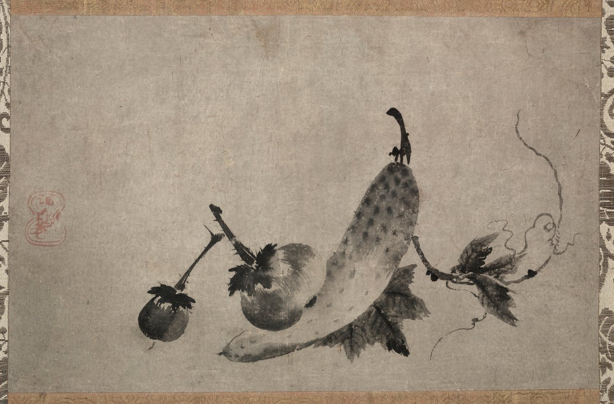 Komkommers en Aubergine door Yamada Doan