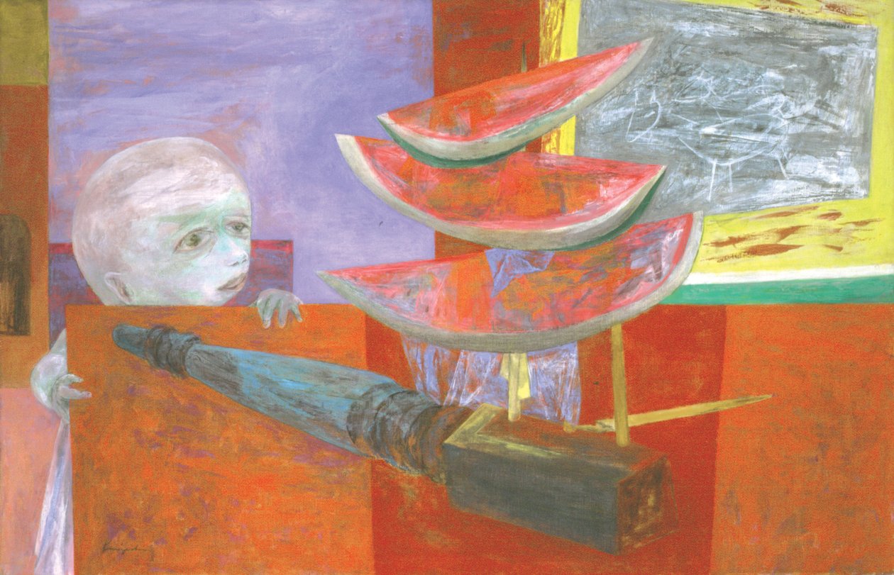 Forbidden Fruit door Yasuo Kuniyoshi