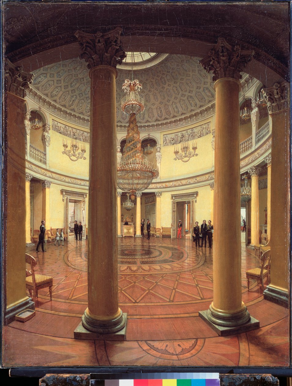 De rotonde van het Winterpaleis in Sint-Petersburg door Yefim Tukharinov