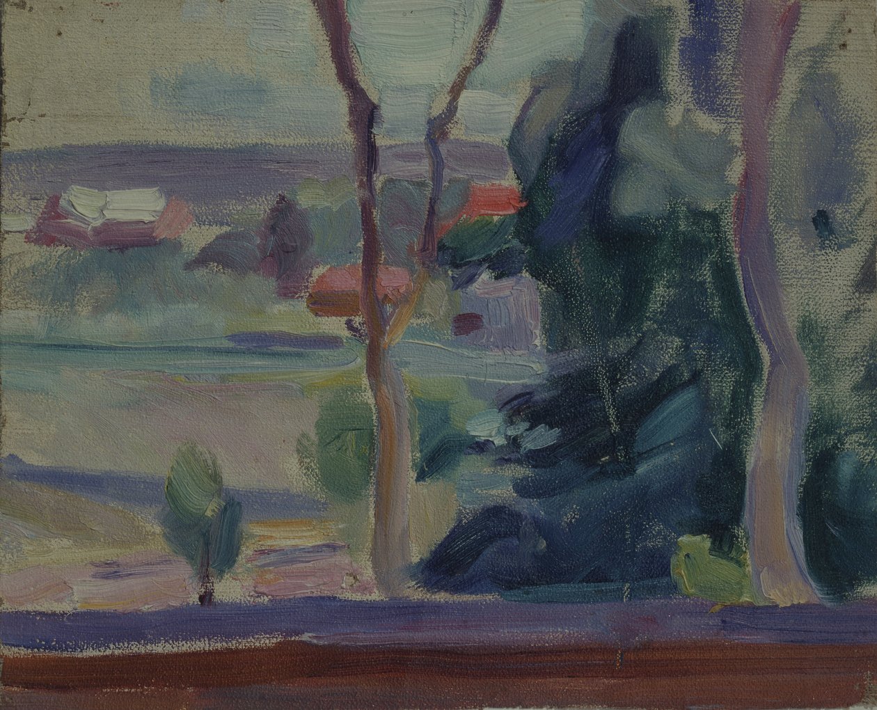 Landschap, 1905 door Yelena Genrichovna Guro