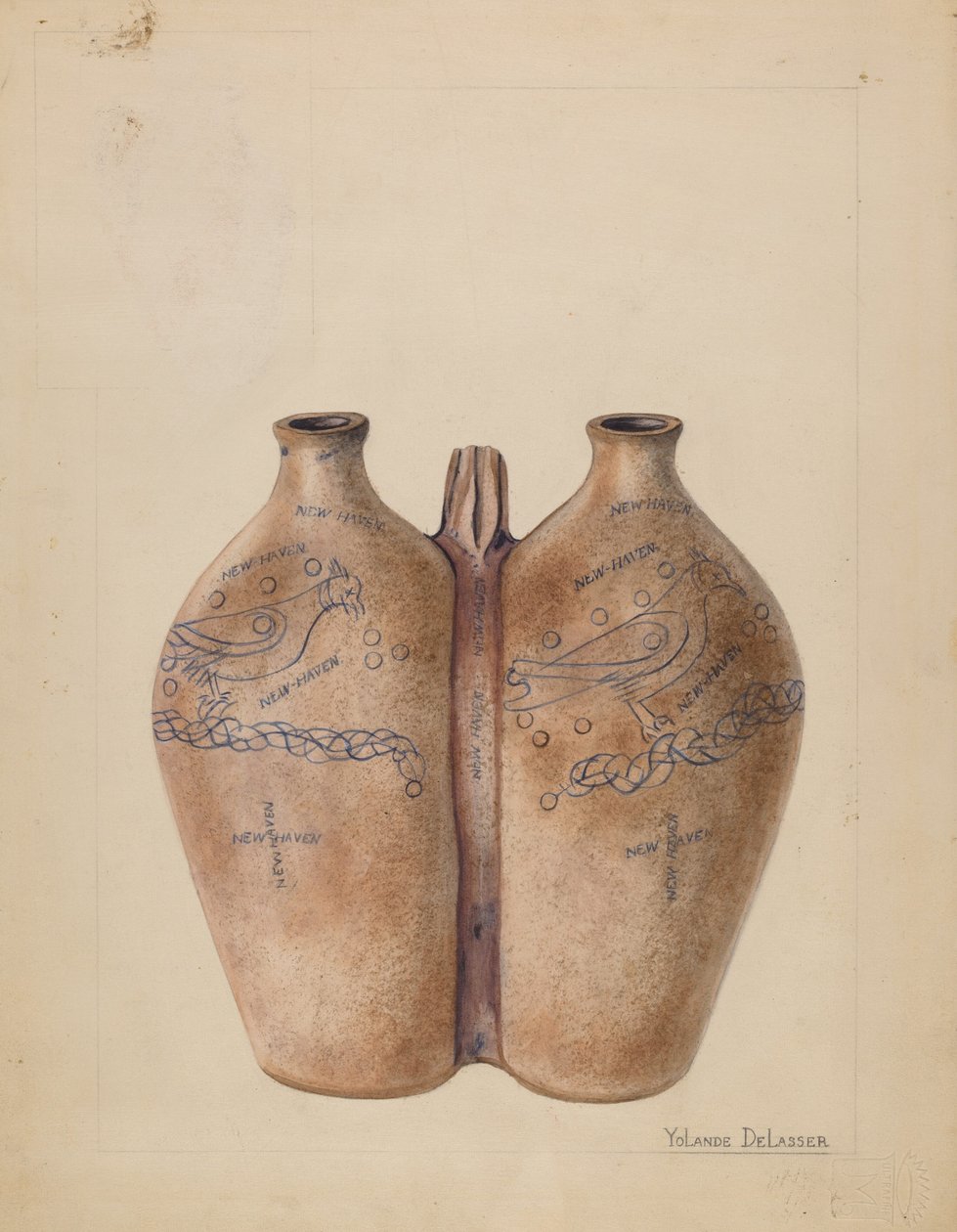 Gemel Fles, ca. 1936 door Yolande Delasser