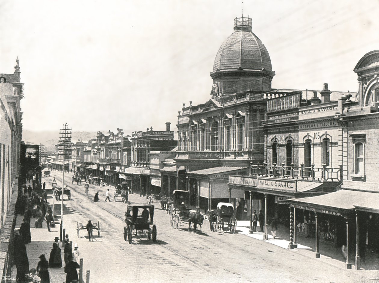 Rundle Street, Adelaide, Australië, 1895 door York and Son