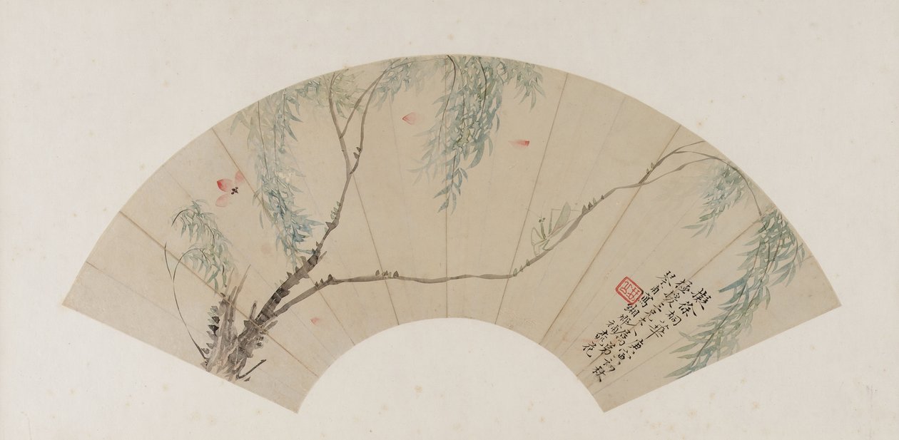 Op een Tak van Wilg, Qing-dynastie, waarschijnlijk 1770 door Yuan Tong