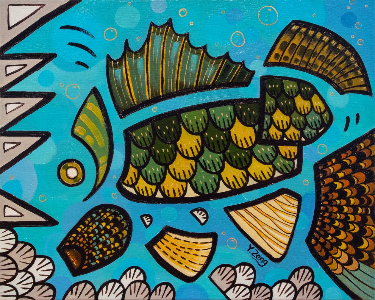 Zoetwatervissen Walleye, 2023 door Yue Zeng