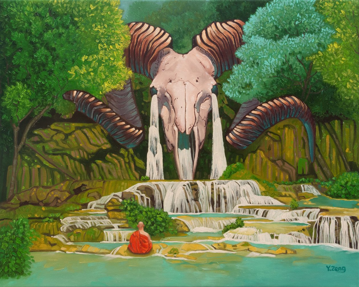 Ramschedel waterval, 2023 door Yue Zeng