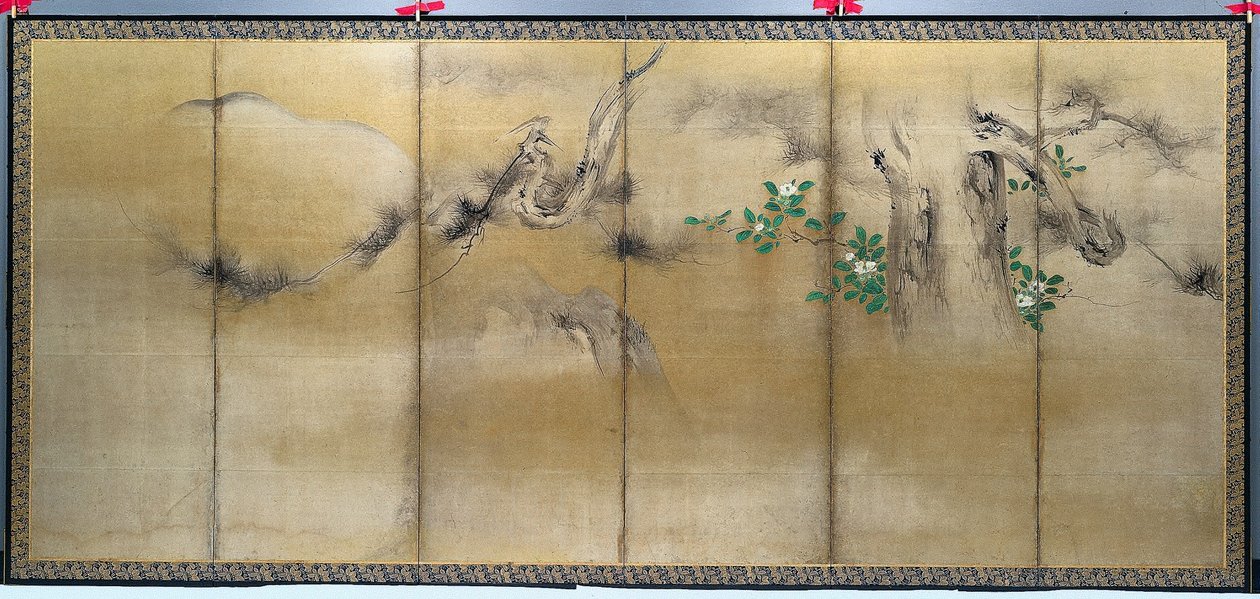 Winter- en zomerbloemen door Yusho Kaiho