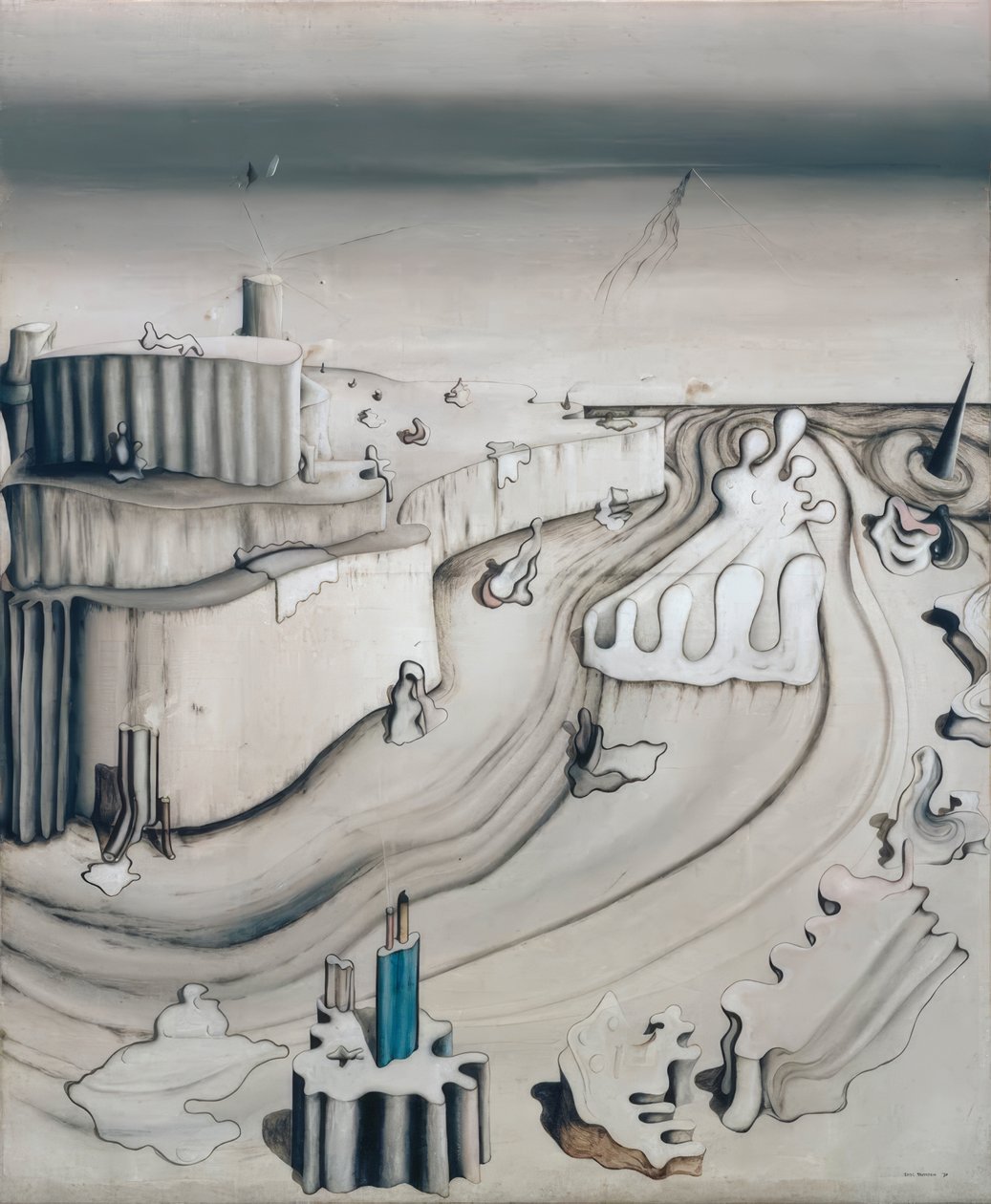 Het paleis op de landtong door Yves Tanguy