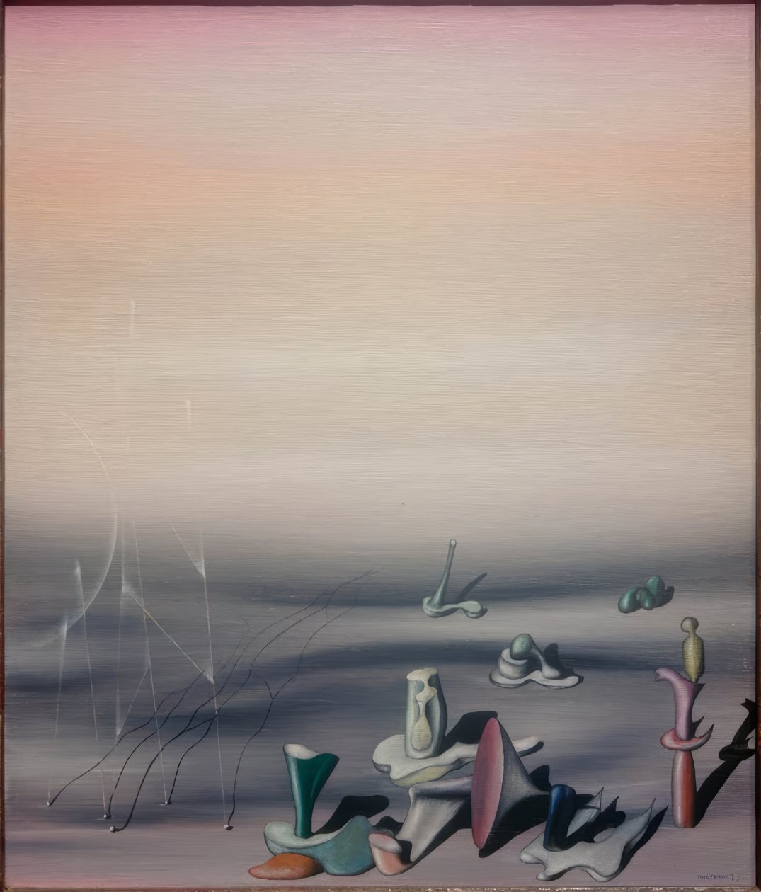 Zonder titel (Enkele heren) door Yves Tanguy