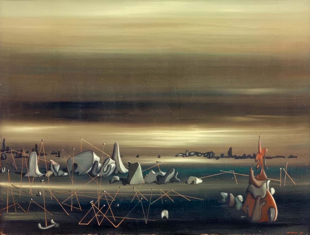 Ontmoetingsplaats van parallellen door Yves Tanguy