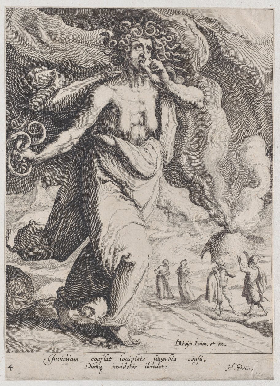 Afgunst, uit Deugden en Ondeugden door Zacharias Dolendo