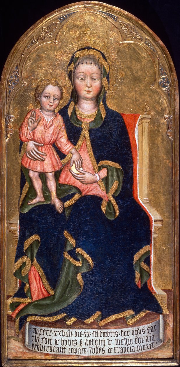 Madonna en Kind door Zanino di Pietro