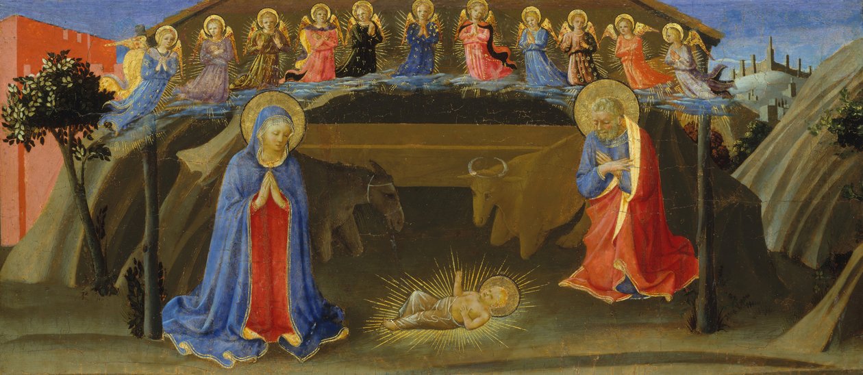 De geboorte, ca. 1433-34 door Zanobi di Benedetto Strozzi