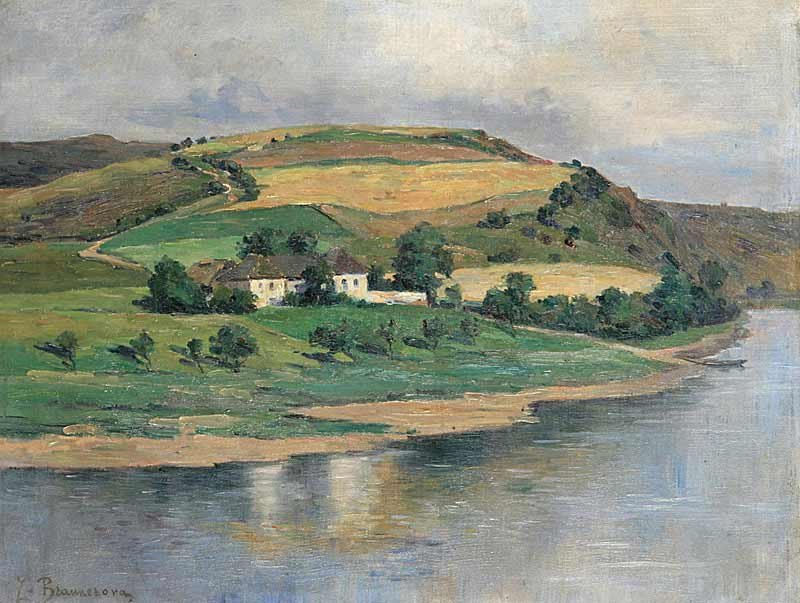 Een bocht van de rivier Trikralka door Zdenka Braunerova