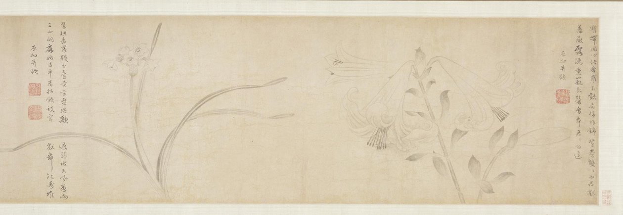 Inkbloemen, 1361 door Zhao Zhong