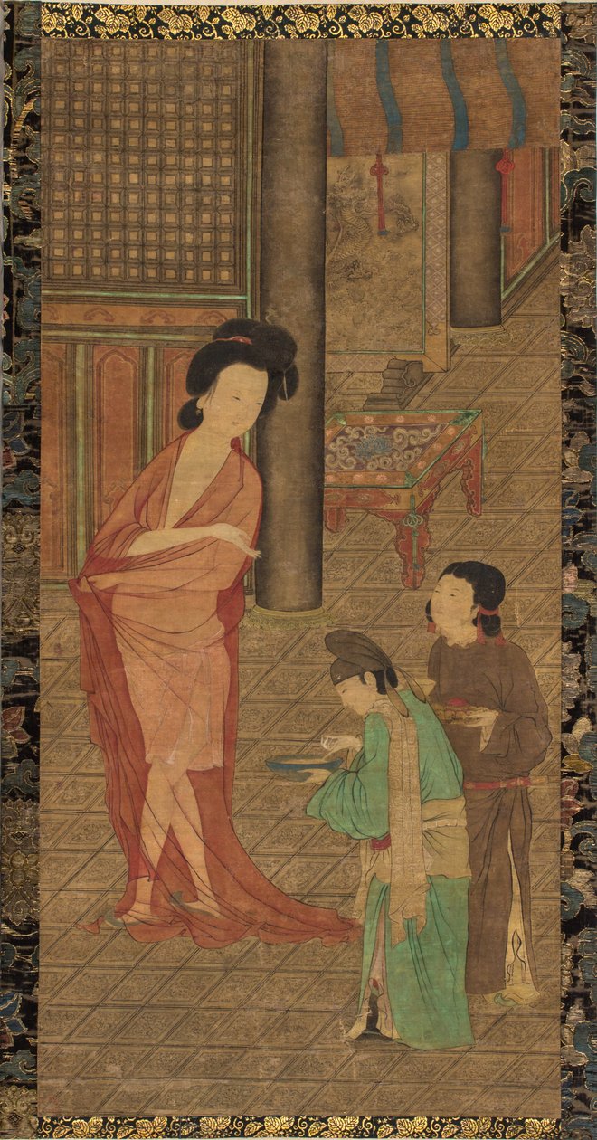 Yang Guifei na het baden door Zhou Fang