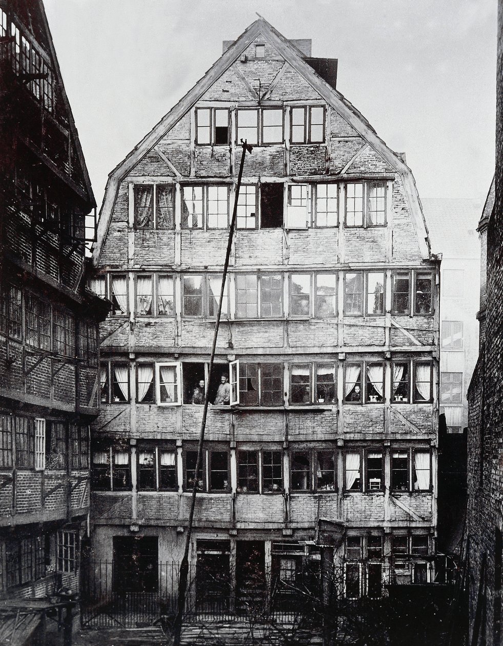 Geboorteplaats van de Duitse componist Johannes Brahms in Hamburg, Duitsland door William Walcutt