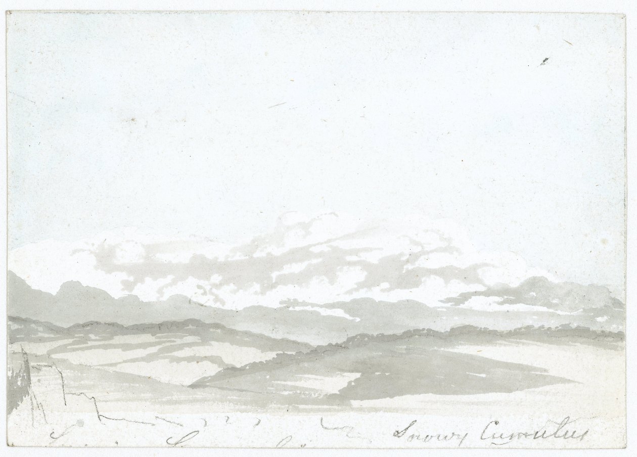 Wolkstudie door Luke Howard, ca. 1808-1811 door Frederick (attr. to) Barnard