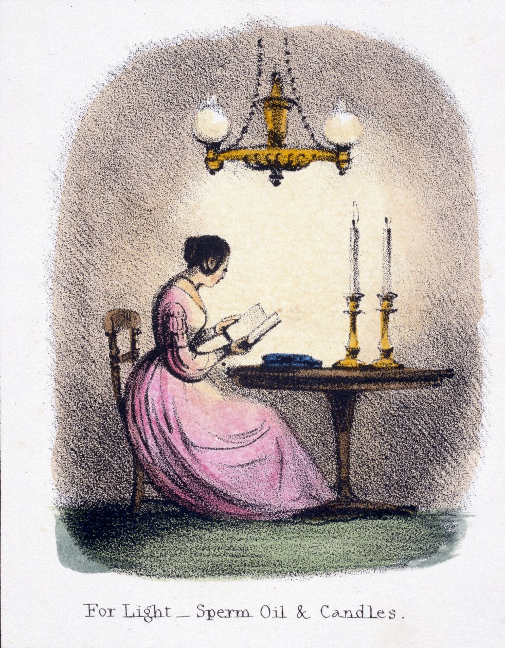 Voor licht, spermaceti-olie en kaarsen, c 1845 door Frederick (attr. to) Barnard