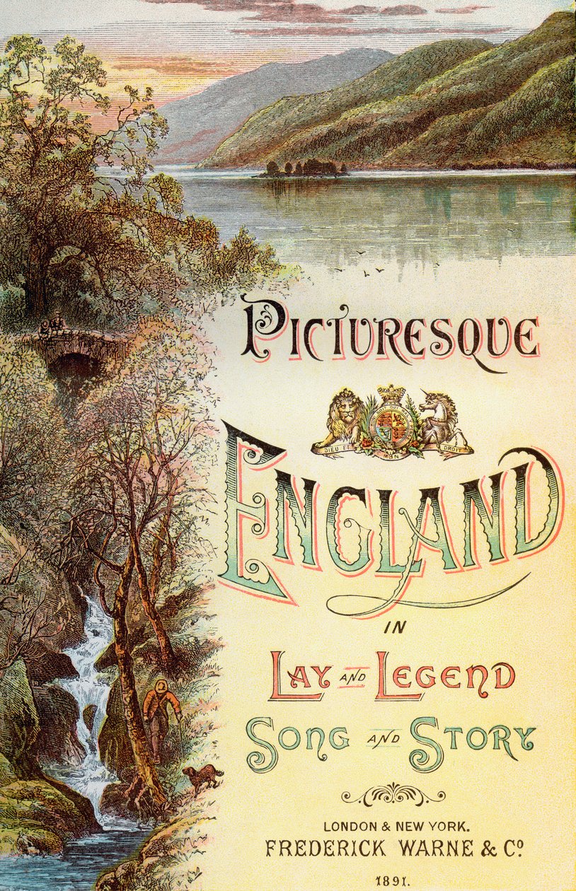 Frontispice van het boek Picturesque England, Its Landmarks and Historic Haunts, gepubliceerd in 1891 door . .