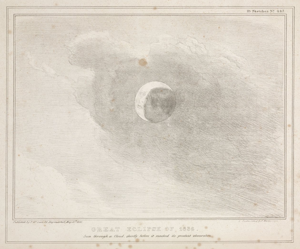 Grote Eclips van 1836 door John Pardon