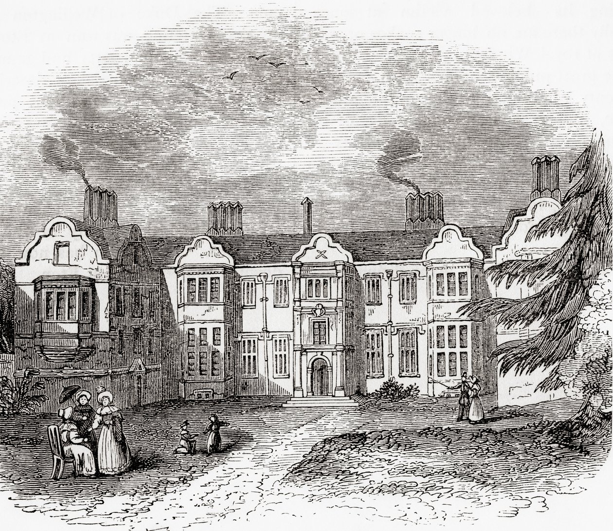 Ladye Place, Hurley, Berkshire, Engeland, begin 19e eeuw door . .