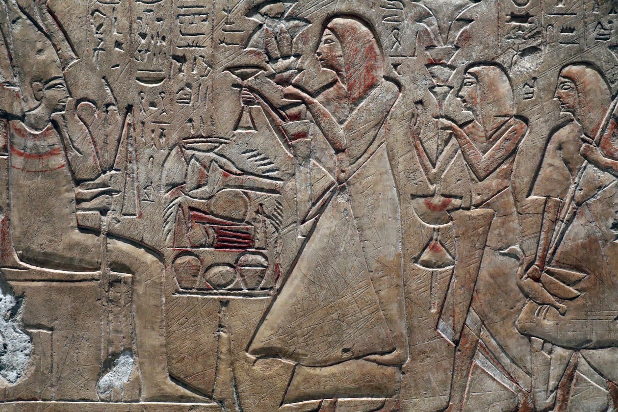 Musee des Beaux-Arts, Lyon, Frankrijk Kunstmuseum, Lyon, Frankrijk Huyu die offers brengt aan Osiris door John Pardon