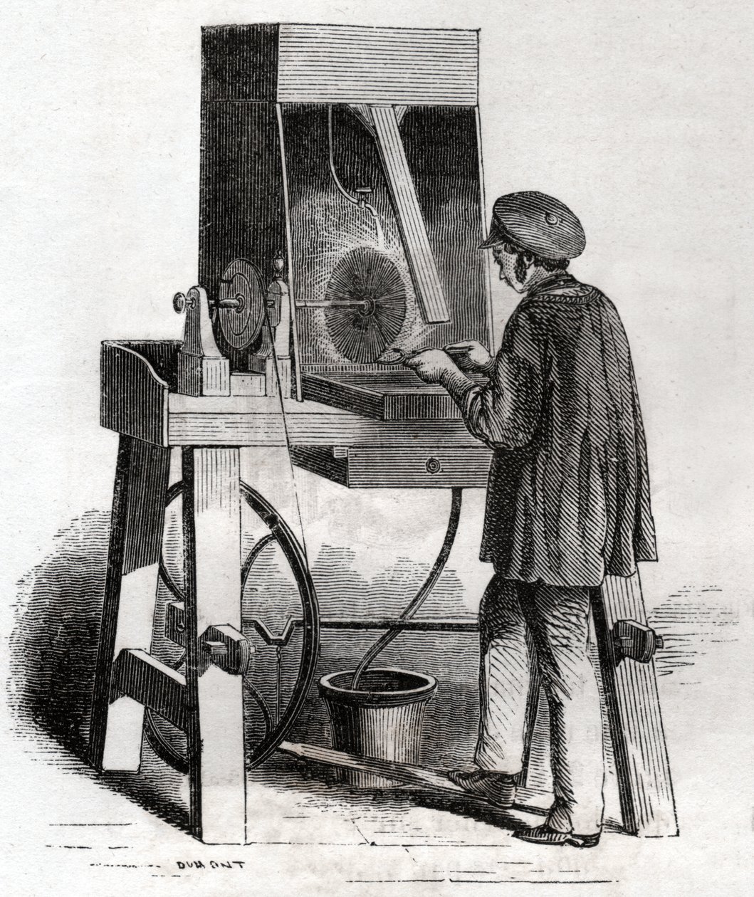 Werknemer in de goudsmederij. Werknemer in de zilversmederij door Frederick (attr. to) Barnard