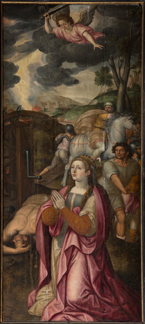 Parochiekerk Sint-Walburga. Drieluik. door . .
