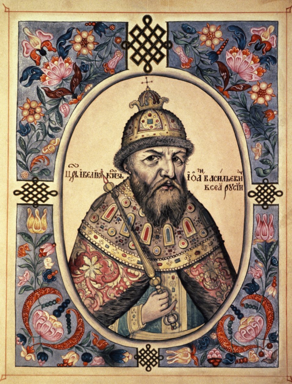 Portret van Ivan Grozny (Ivan de Verschrikkelijke, Ivan IV) door Frederick (attr. to) Barnard