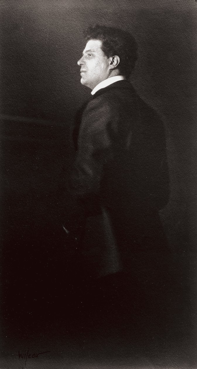 Portret van Pietro Mascagni, de muzikant door Henry Charles Fehr