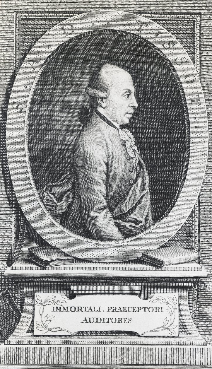Portret van Simon-Andre Tissot door William Walcutt