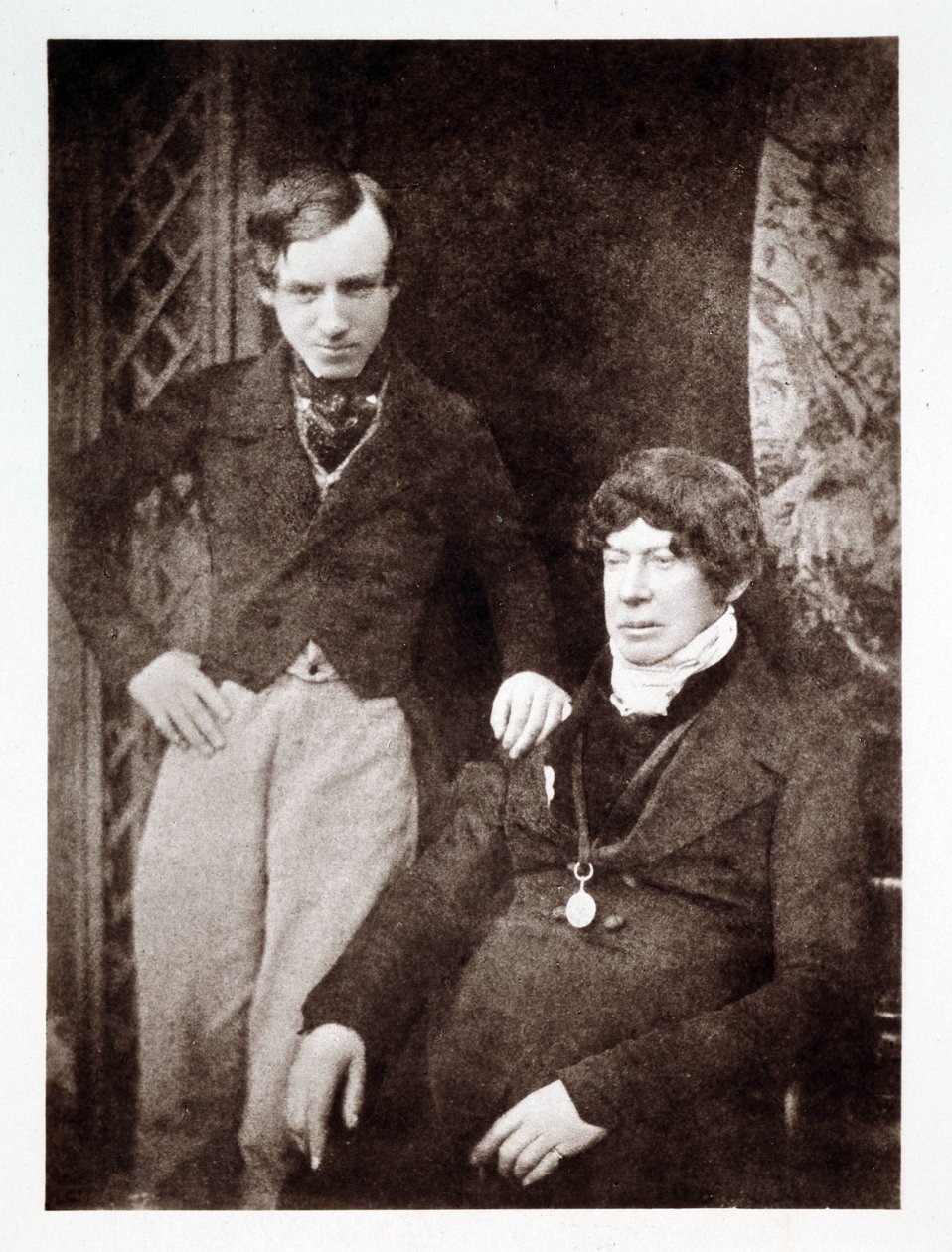 Portretten van Charles Kirkpatrick Sharpe (1781-1851), antiquair en Schotse kunstenaar, met een onbekende collega door John Pardon