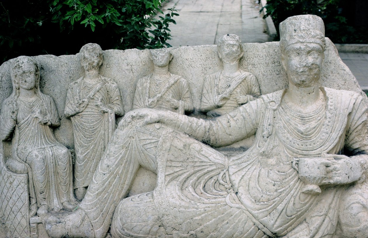 Reliëf dat een Palmyrische familie afbeeldt, waarschijnlijk ca. 10e-8e eeuw v.Chr. door Hippolyte Lalaise Devéria