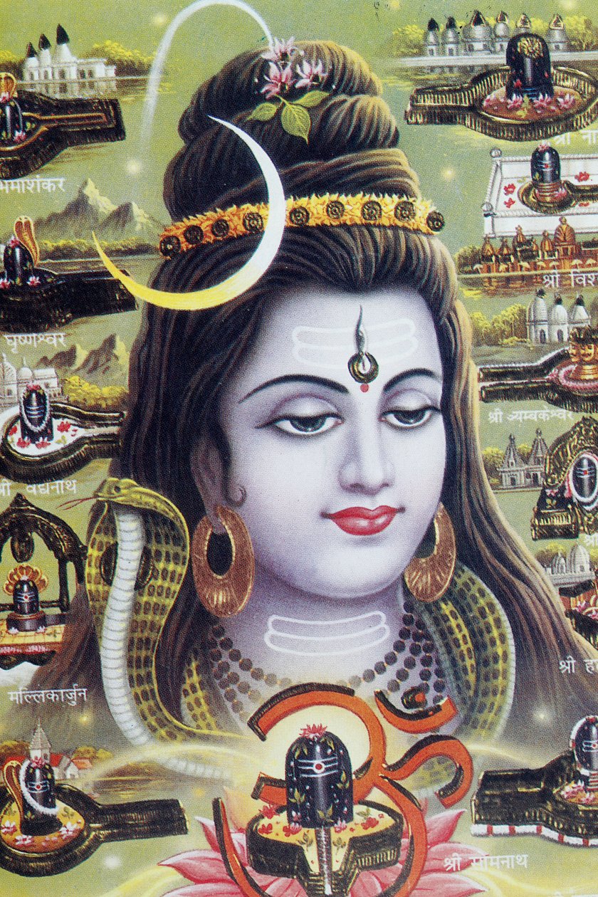 Shiva, de hindoegod van transformatie of vernietiging door . .