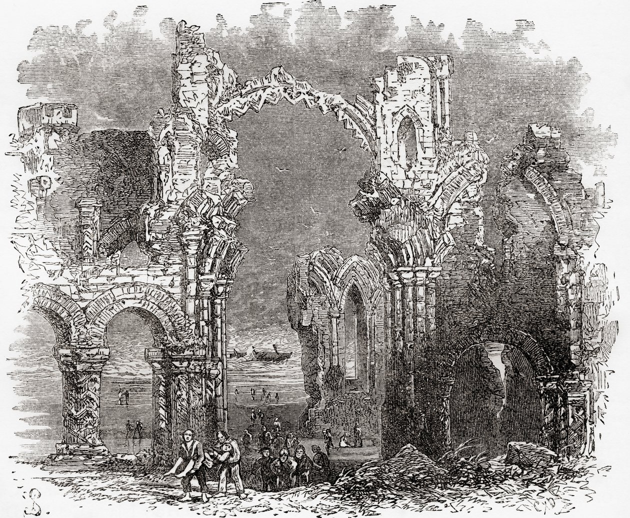 Het klooster van Lindisfarne door . .