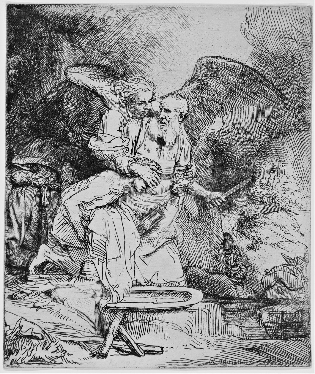 Abrahams offer door Rembrandt van Rijn