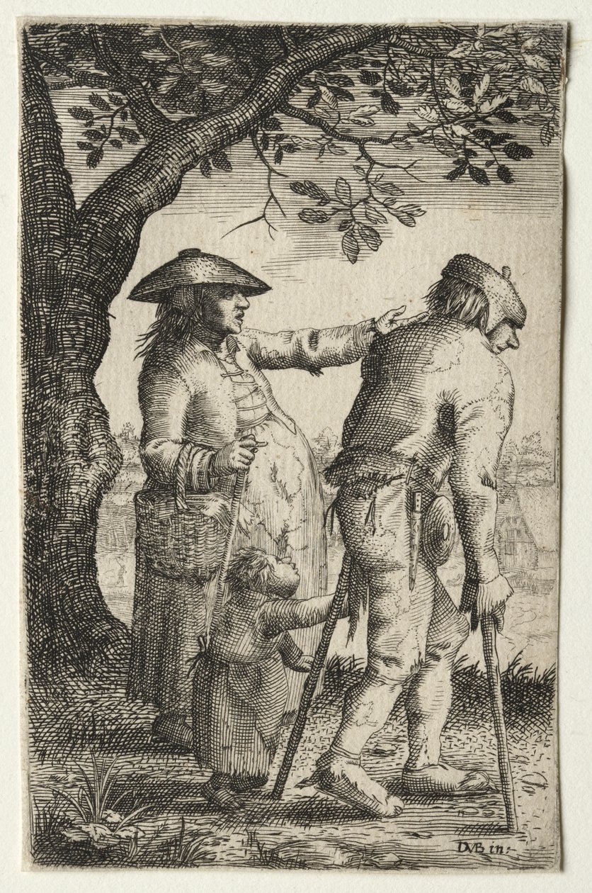 Boerenfamilie door after David Vinckboons