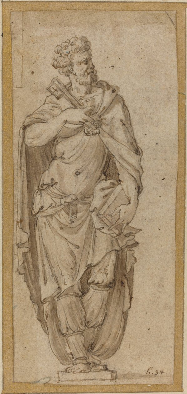 Heilige Petrus door after Francesco Salviati
