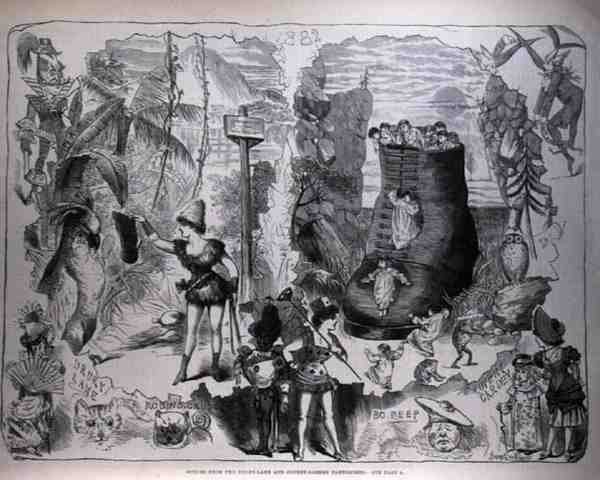 Scènes uit de Drury Lane en Covent Garden Pantomimes door after George Cruikshank