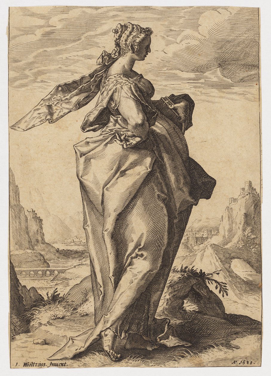 Debora door after Hendrik Goltzius