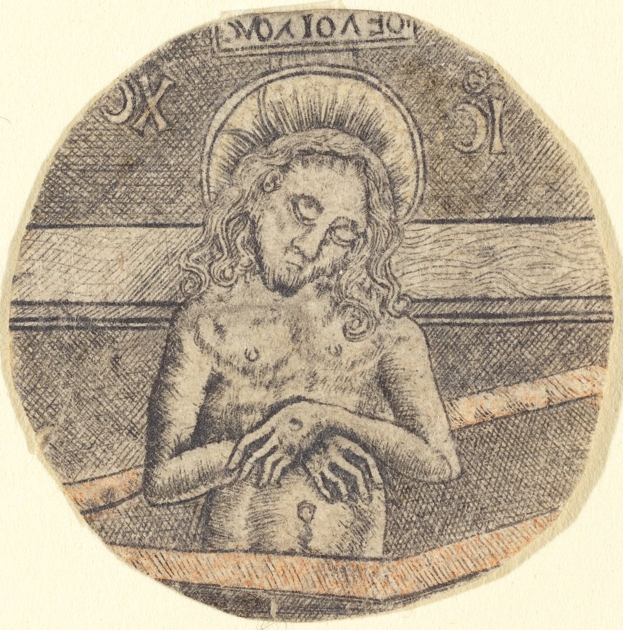 Christus als de Man van Smarten door after Israhel van Meckenem