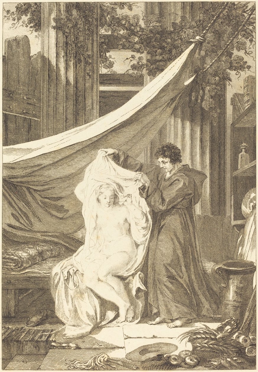 De kluizenaar (De duivel in de hel) door after Jean Honoré Fragonard