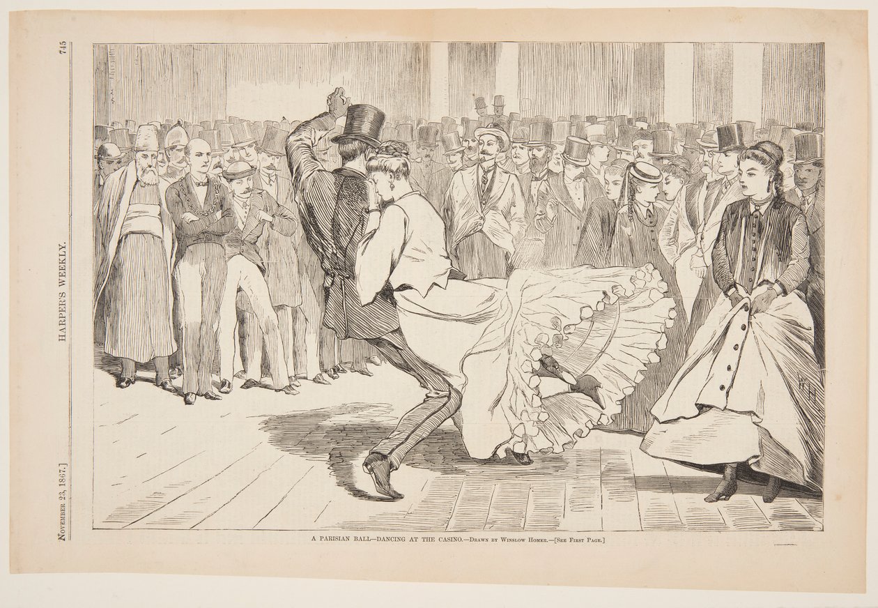 Een Parijse Bal – Dansen bij de Mabille, Parijs door Winslow Homer