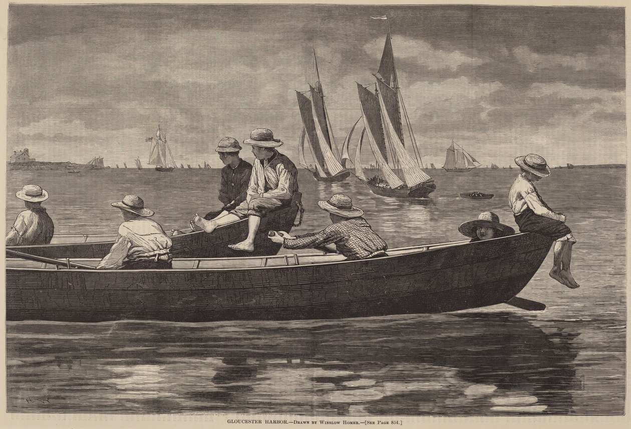 Haven van Gloucester door Winslow Homer