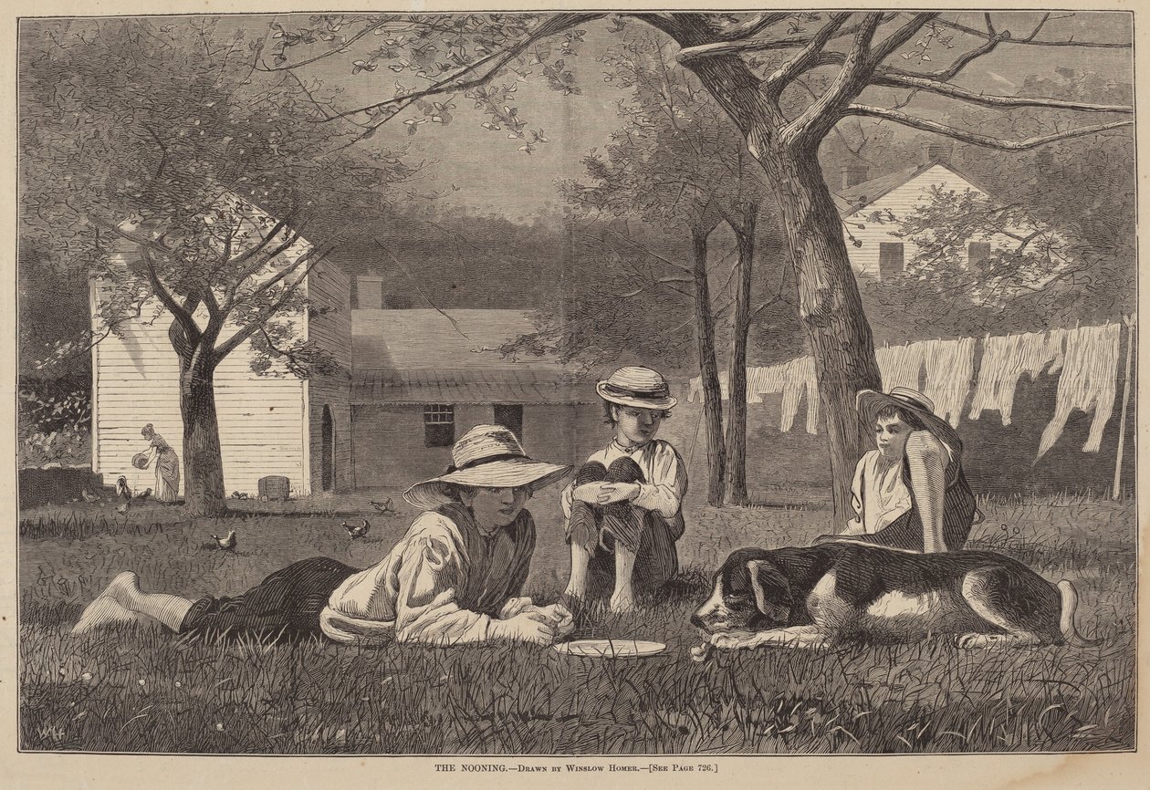 De middagpauze door Winslow Homer