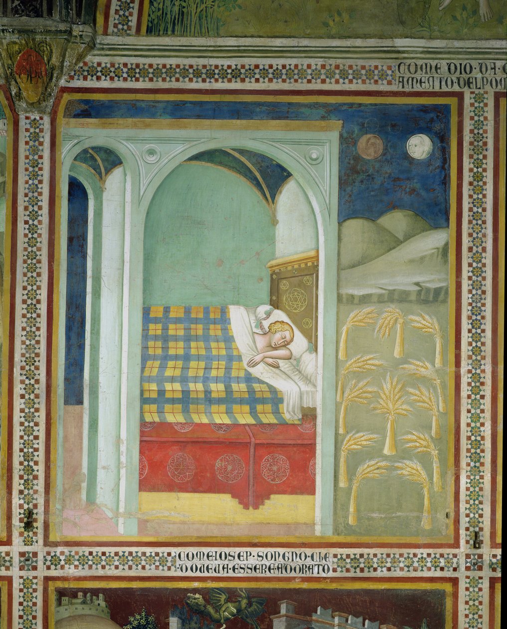 De droom van Jozef, 1356-67 door also Manfredi de Battilori Bartolo di Fredi